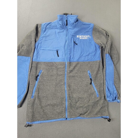 Kentucky Wildcats Jacket Mens Small Gray Blue NCAA Fleece Full Zip Heisman - Picture 5 of 13